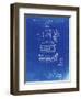 PP272-Faded Blueprint Denkert Baseball Glove Patent Poster-Cole Borders-Framed Giclee Print