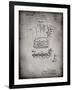 PP272-Faded Grey Denkert Baseball Glove Patent Poster-Cole Borders-Framed Giclee Print