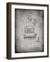 PP272-Faded Grey Denkert Baseball Glove Patent Poster-Cole Borders-Framed Giclee Print