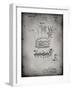 PP272-Faded Grey Denkert Baseball Glove Patent Poster-Cole Borders-Framed Giclee Print