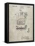 PP272-Sandstone Denkert Baseball Glove Patent Poster-Cole Borders-Framed Stretched Canvas