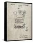 PP272-Sandstone Denkert Baseball Glove Patent Poster-Cole Borders-Framed Stretched Canvas