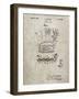 PP272-Sandstone Denkert Baseball Glove Patent Poster-Cole Borders-Framed Giclee Print