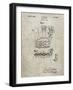 PP272-Sandstone Denkert Baseball Glove Patent Poster-Cole Borders-Framed Giclee Print