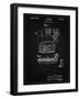 PP272-Vintage Black Denkert Baseball Glove Patent Poster-Cole Borders-Framed Giclee Print