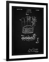 PP272-Vintage Black Denkert Baseball Glove Patent Poster-Cole Borders-Framed Giclee Print
