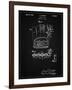 PP272-Vintage Black Denkert Baseball Glove Patent Poster-Cole Borders-Framed Giclee Print