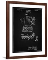 PP272-Vintage Black Denkert Baseball Glove Patent Poster-Cole Borders-Framed Giclee Print