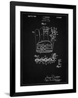 PP272-Vintage Black Denkert Baseball Glove Patent Poster-Cole Borders-Framed Giclee Print