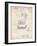 PP272-Vintage Parchment Denkert Baseball Glove Patent Poster-Cole Borders-Framed Giclee Print