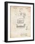 PP272-Vintage Parchment Denkert Baseball Glove Patent Poster-Cole Borders-Framed Giclee Print