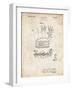 PP272-Vintage Parchment Denkert Baseball Glove Patent Poster-Cole Borders-Framed Giclee Print