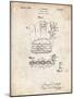 PP272-Vintage Parchment Denkert Baseball Glove Patent Poster-Cole Borders-Mounted Giclee Print