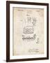 PP272-Vintage Parchment Denkert Baseball Glove Patent Poster-Cole Borders-Framed Giclee Print