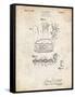 PP272-Vintage Parchment Denkert Baseball Glove Patent Poster-Cole Borders-Framed Stretched Canvas