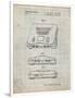 PP276-Antique Grid Parchment Nintendo 64 Patent Poster-Cole Borders-Framed Premium Giclee Print