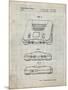 PP276-Antique Grid Parchment Nintendo 64 Patent Poster-Cole Borders-Mounted Premium Giclee Print