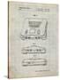 PP276-Antique Grid Parchment Nintendo 64 Patent Poster-Cole Borders-Stretched Canvas