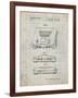 PP276-Antique Grid Parchment Nintendo 64 Patent Poster-Cole Borders-Framed Giclee Print