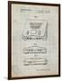 PP276-Antique Grid Parchment Nintendo 64 Patent Poster-Cole Borders-Framed Giclee Print