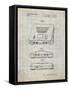 PP276-Antique Grid Parchment Nintendo 64 Patent Poster-Cole Borders-Framed Stretched Canvas