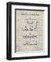 PP276-Antique Grid Parchment Nintendo 64 Patent Poster-Cole Borders-Framed Premium Giclee Print