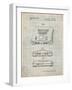 PP276-Antique Grid Parchment Nintendo 64 Patent Poster-Cole Borders-Framed Giclee Print