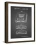 PP276-Black Grid Nintendo 64 Patent Poster-Cole Borders-Framed Giclee Print