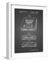 PP276-Black Grid Nintendo 64 Patent Poster-Cole Borders-Framed Giclee Print