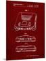 PP276-Burgundy Nintendo 64 Patent Poster-Cole Borders-Mounted Premium Giclee Print