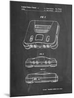 PP276-Chalkboard Nintendo 64 Patent Poster-Cole Borders-Mounted Giclee Print