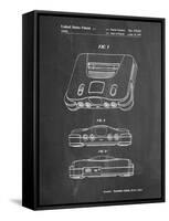 PP276-Chalkboard Nintendo 64 Patent Poster-Cole Borders-Framed Stretched Canvas