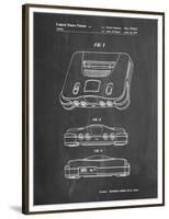 PP276-Chalkboard Nintendo 64 Patent Poster-Cole Borders-Framed Premium Giclee Print