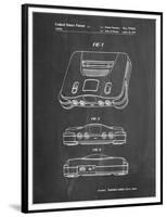 PP276-Chalkboard Nintendo 64 Patent Poster-Cole Borders-Framed Premium Giclee Print