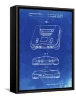 PP276-Faded Blueprint Nintendo 64 Patent Poster-Cole Borders-Framed Stretched Canvas