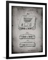 PP276-Faded Grey Nintendo 64 Patent Poster-Cole Borders-Framed Giclee Print