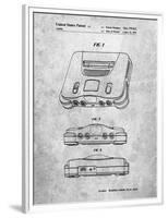 PP276-Slate Nintendo 64 Patent Poster-Cole Borders-Framed Premium Giclee Print