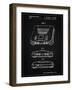 PP276-Vintage Black Nintendo 64 Patent Poster-Cole Borders-Framed Giclee Print