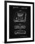 PP276-Vintage Black Nintendo 64 Patent Poster-Cole Borders-Framed Giclee Print