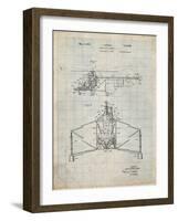 PP28 Antique Grid Parchment-Borders Cole-Framed Giclee Print