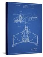 PP28 Blueprint-Borders Cole-Stretched Canvas