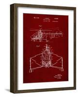 PP28 Burgundy-Borders Cole-Framed Giclee Print