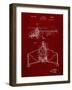 PP28 Burgundy-Borders Cole-Framed Giclee Print