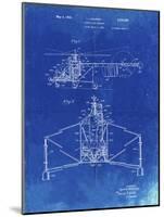 PP28 Faded Blueprint-Borders Cole-Mounted Giclee Print