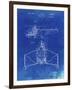 PP28 Faded Blueprint-Borders Cole-Framed Giclee Print