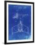 PP28 Faded Blueprint-Borders Cole-Framed Giclee Print