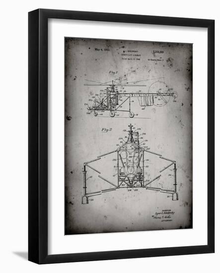 PP28 Faded Grey-Borders Cole-Framed Giclee Print