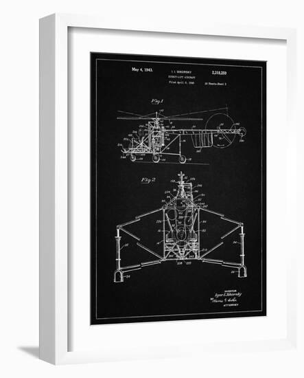 PP28 Vintage Black-Borders Cole-Framed Giclee Print