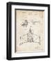 PP28 Vintage Parchment-Borders Cole-Framed Giclee Print