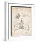 PP28 Vintage Parchment-Borders Cole-Framed Giclee Print